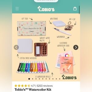Tobi Watercolor Kit for Kids - Multicolor